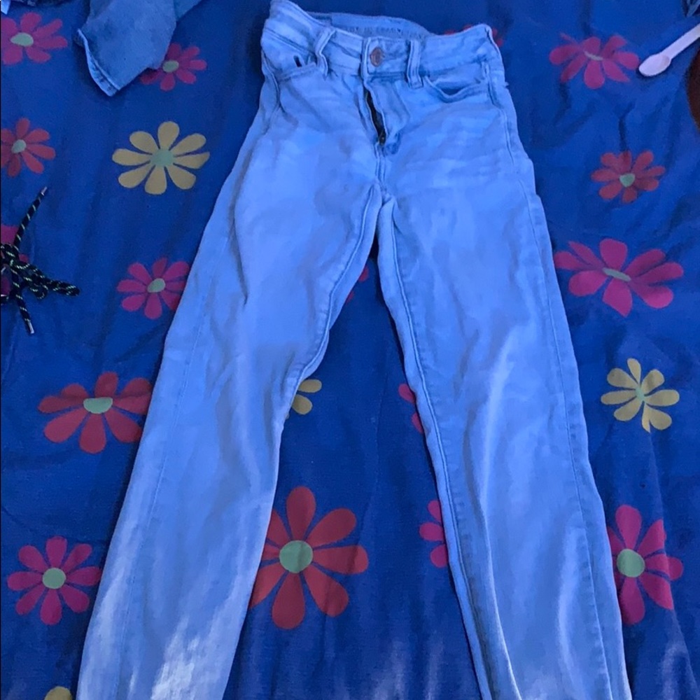light blue jeans